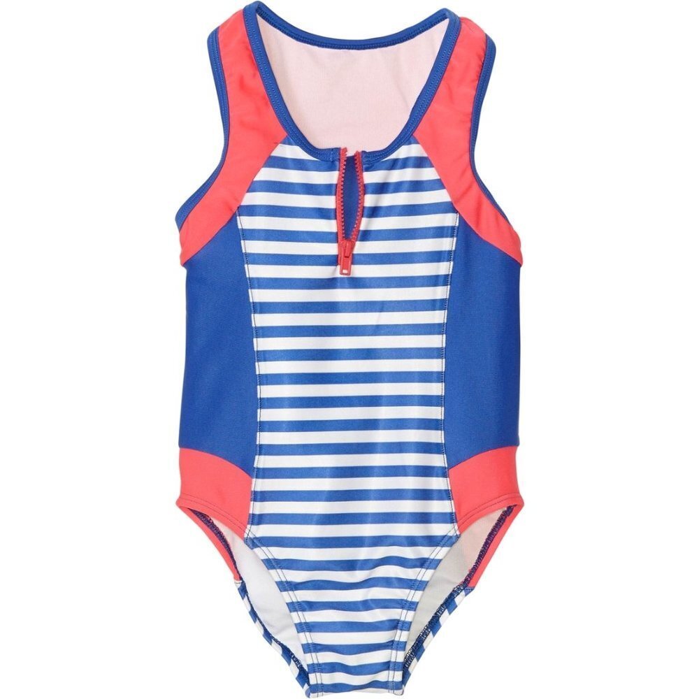 Girl Swimsuit, Body Glove Little Girls One Piece Stripe Bathing Suit, sz 4